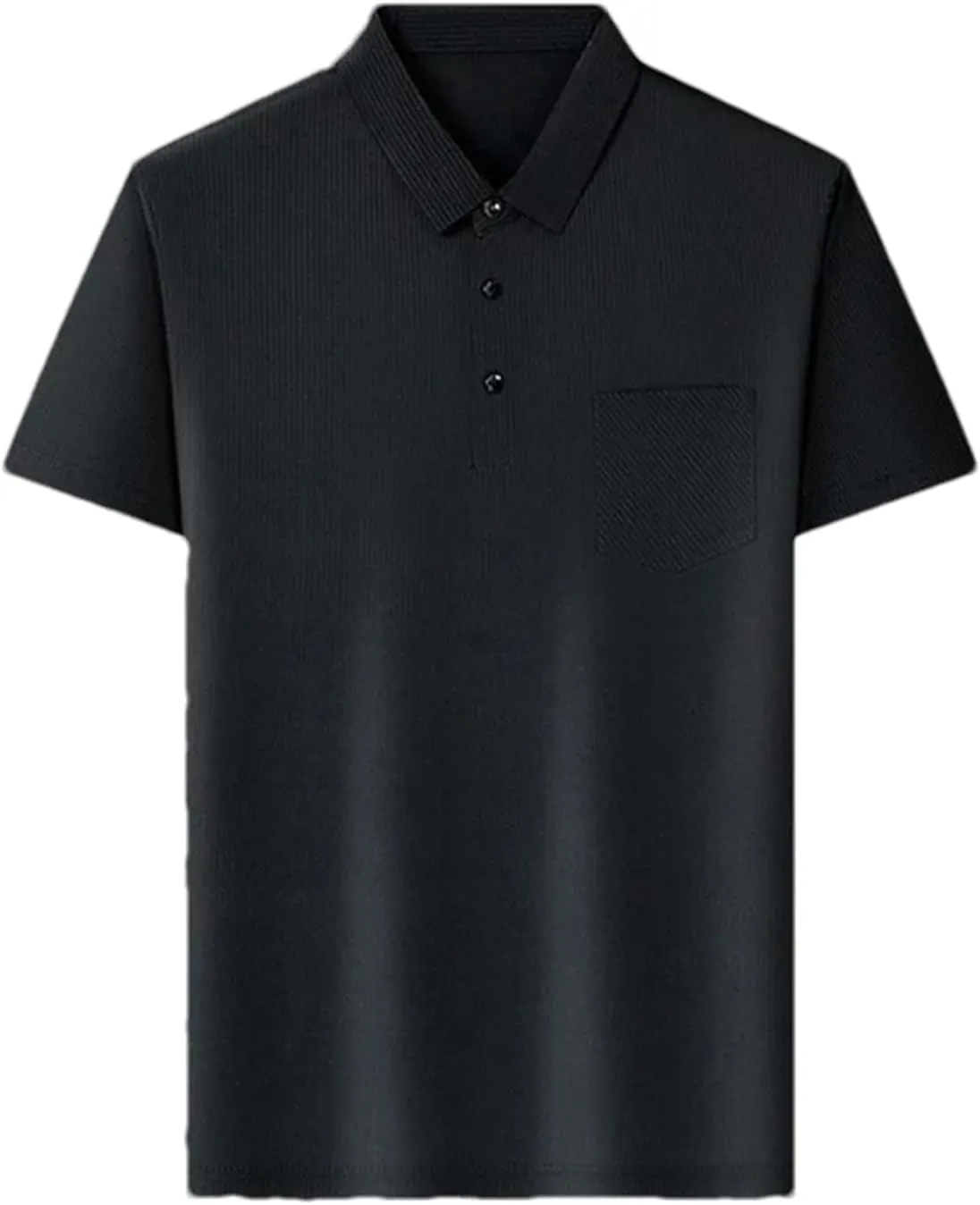 Mnjyihy Men Summer Short Sleeve Polo Shirt Fashion Loose Contrast Color Tactical Quick-Dry Casual Golf Shirt