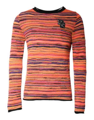 Multicolor Wool DGLogo Knit Pullover Sweater