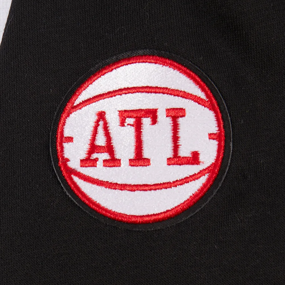 NBA ATLANTA HAWKS CLASSIC TODDLER GIRLS FLEECE FULL ZIP HOODIE  (BLACK)