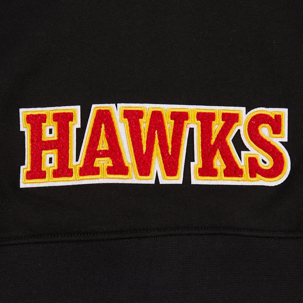 NBA ATLANTA HAWKS CLASSIC TODDLER GIRLS FLEECE FULL ZIP HOODIE  (BLACK)