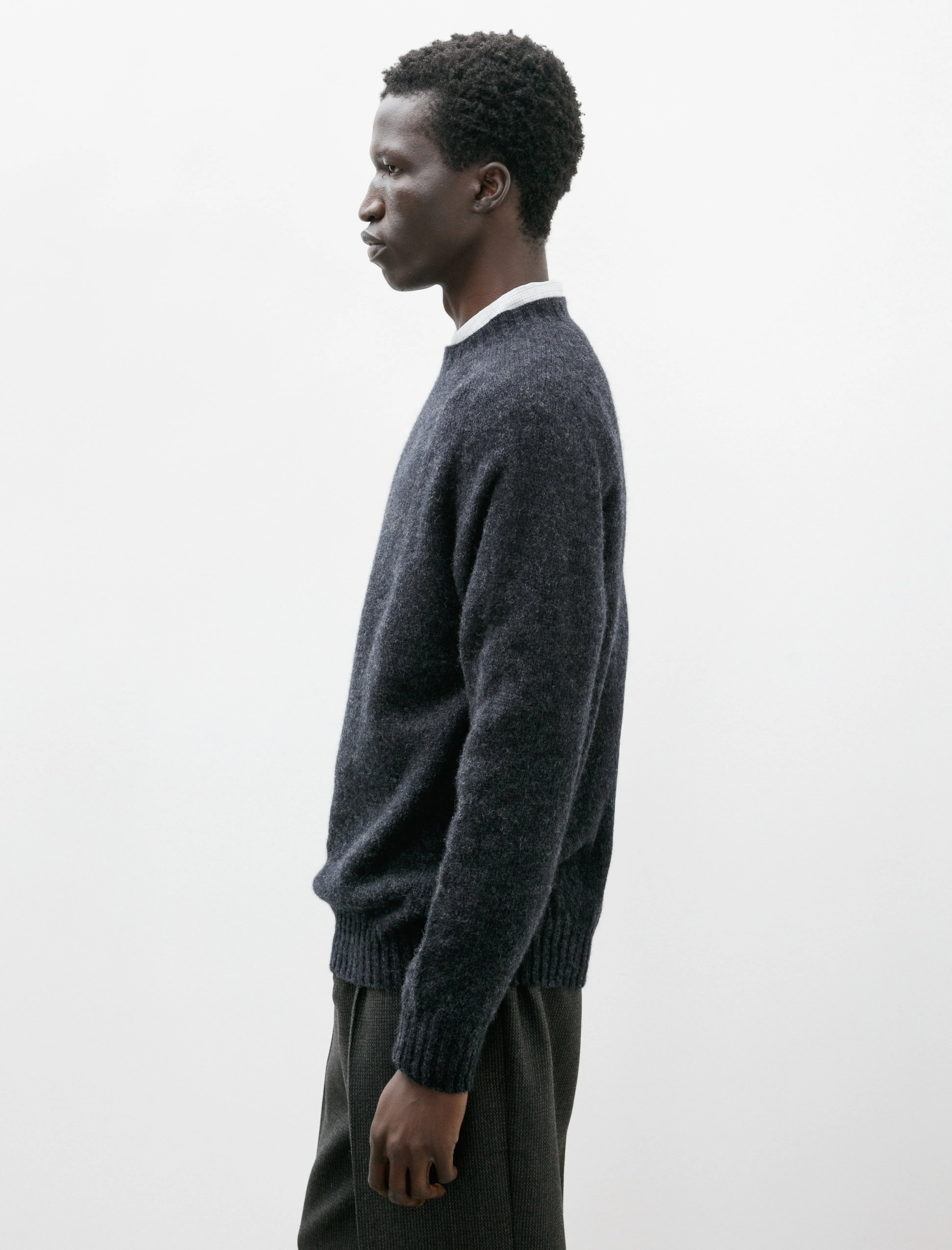 Neighbour Pure New Wool Sweater Charcoal
