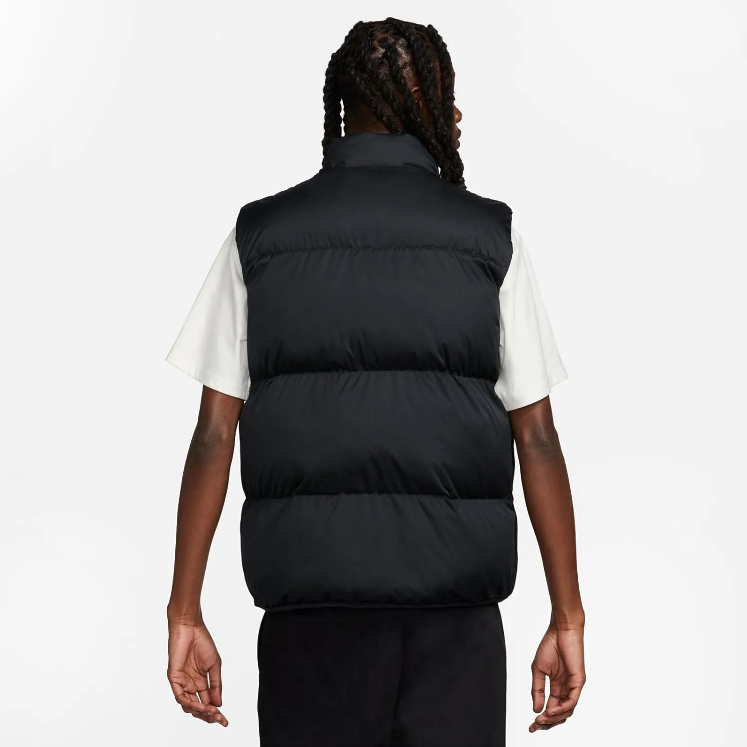 Nike Sportswear Club PrimaLoft Men's Water-Repellent Puffer Vest (Fir/White, FB7373-323)