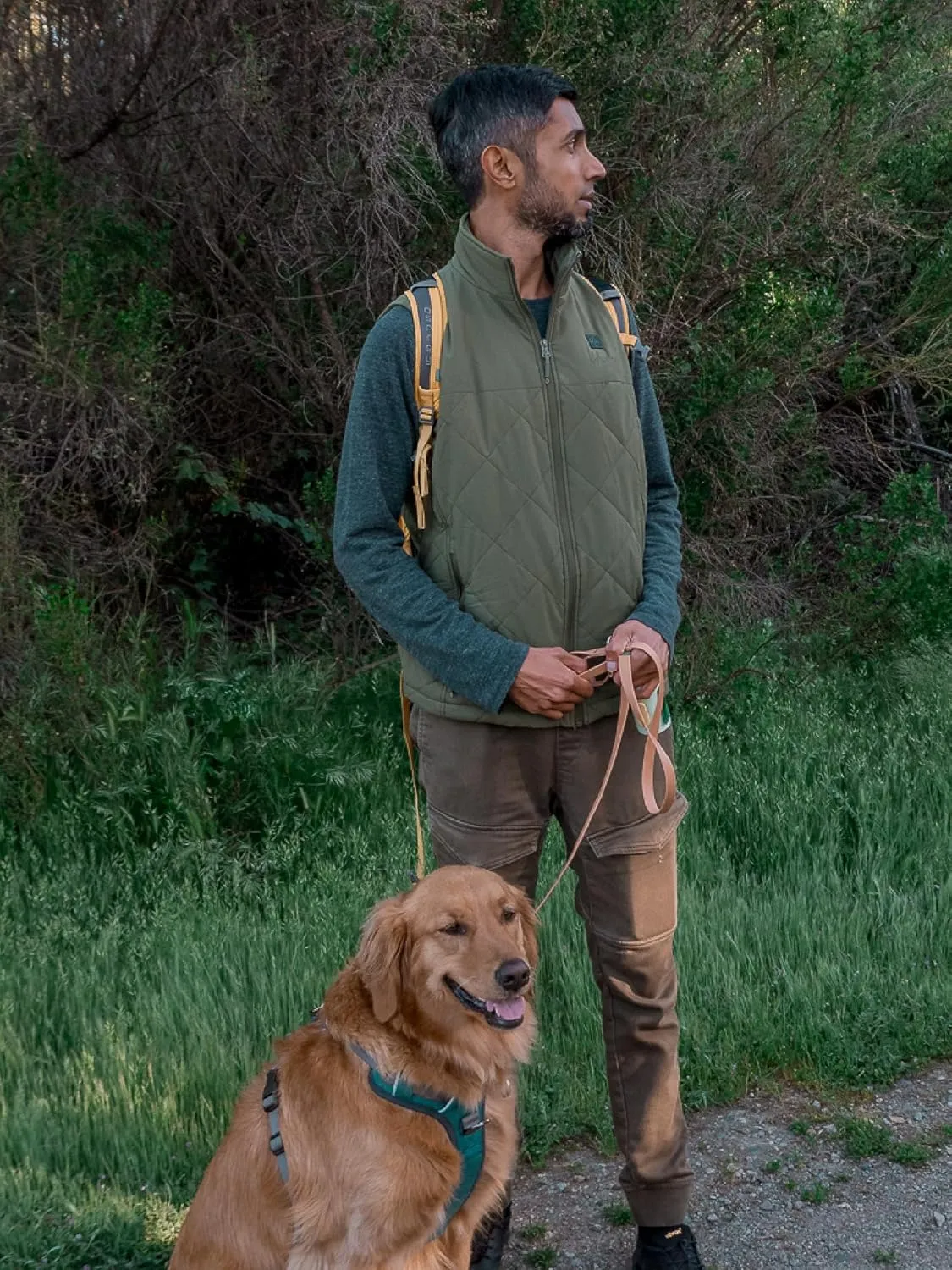 ORORO Men's Heated Quilted Vest with Battery Pack, Lightweight Quilted Heating Vest (Charger Not Included)