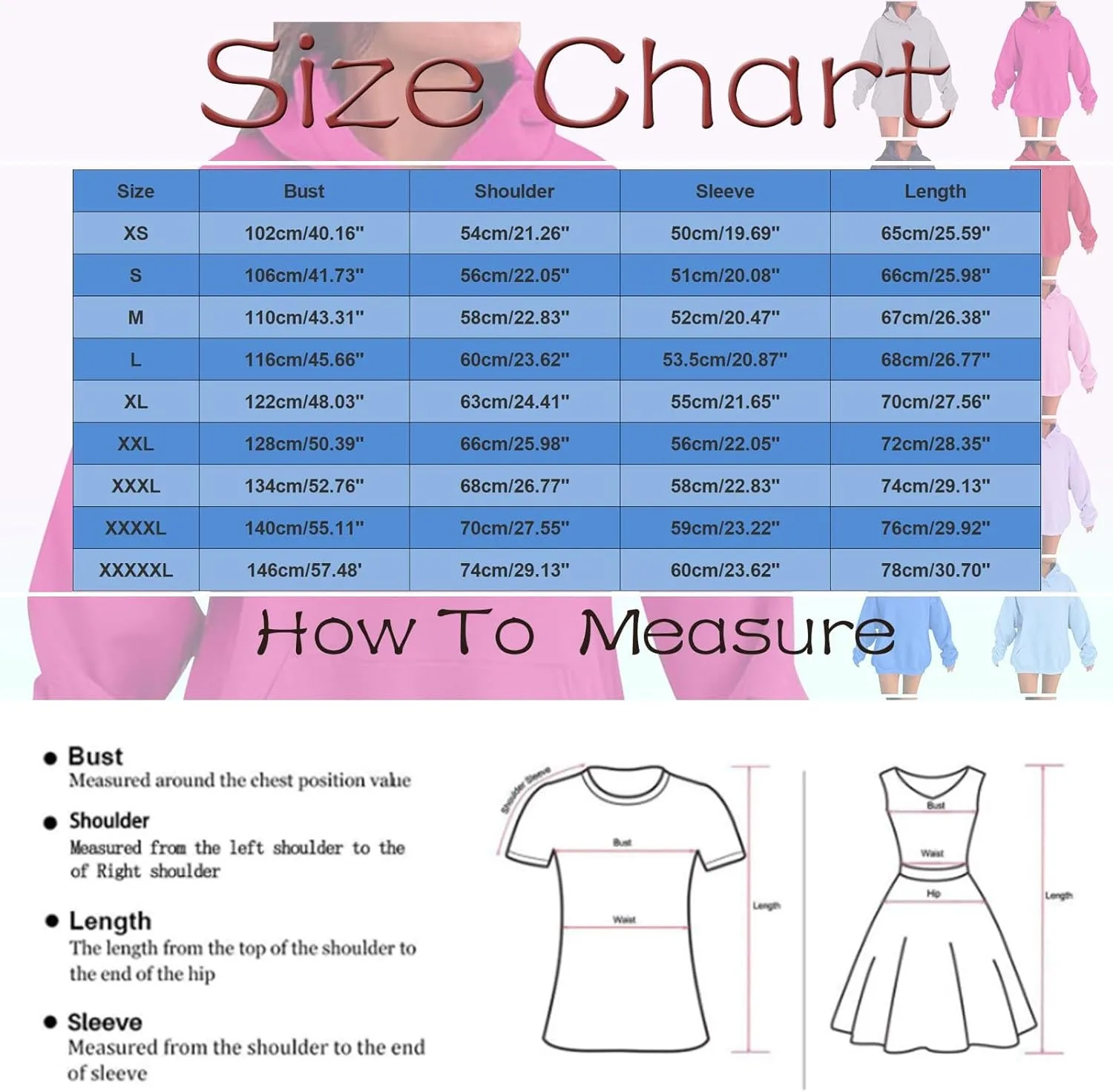 Oversized Hoodies for Women Long Sleeve Sweatshirt Pullover Fleece Sweaters Winter Fall Fashion Y2k Cute Clothes