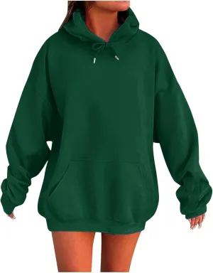 Oversized Hoodies for Women Long Sleeve Sweatshirt Pullover Fleece Sweaters Winter Fall Fashion Y2k Cute Clothes
