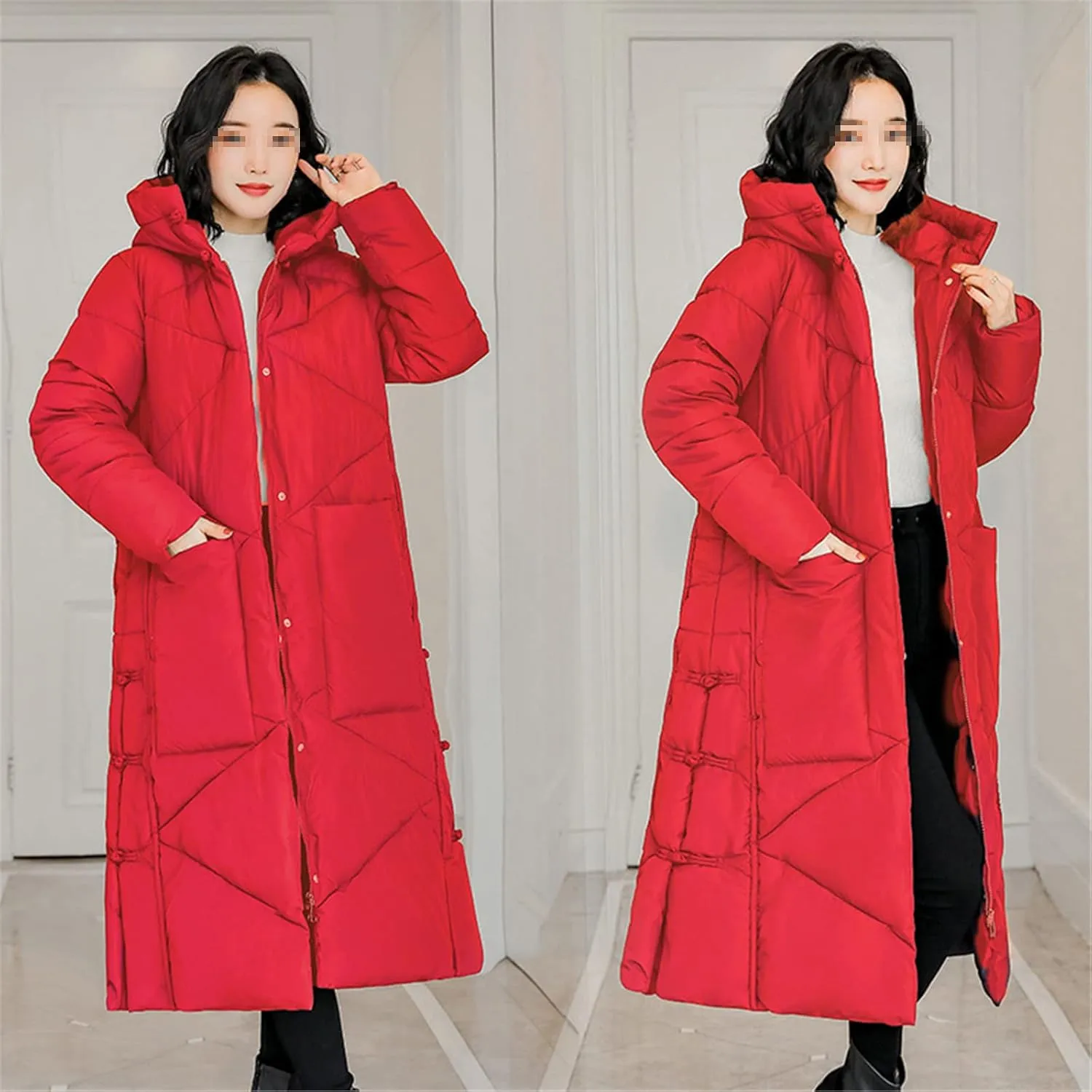 Parka Woman Loose Down Cotton-Padded Jacket With Thick Coat Restoring Ancient Ways Of Literature