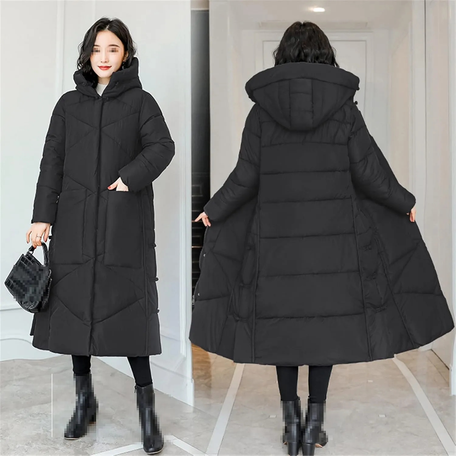 Parka Woman Loose Down Cotton-Padded Jacket With Thick Coat Restoring Ancient Ways Of Literature