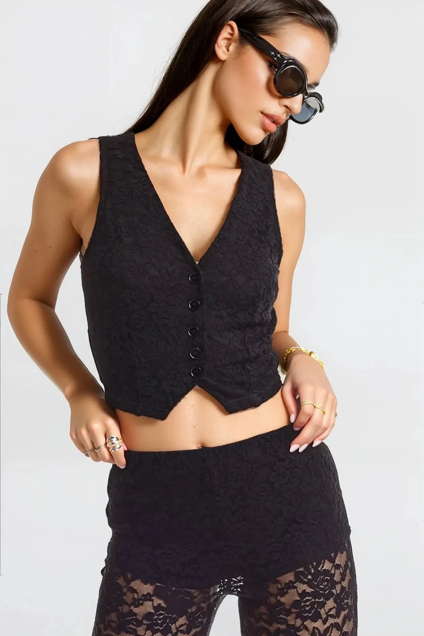 Primrose Lace Set in Black