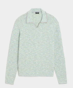 Relaxed Cotton-Silk Sweater Polo