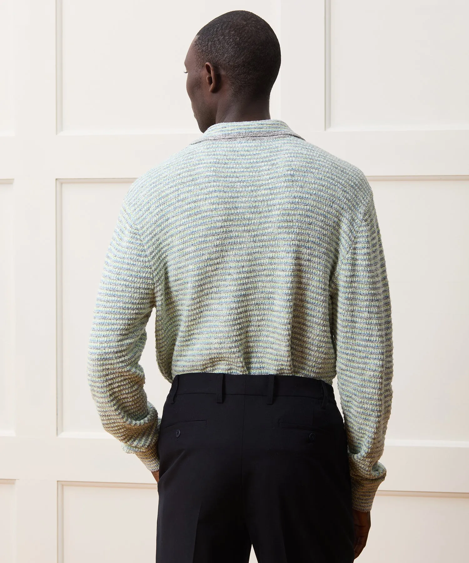 Relaxed Cotton-Silk Sweater Polo