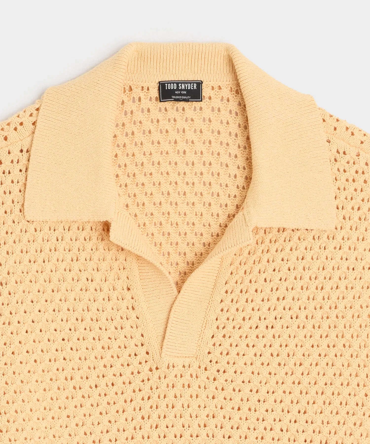 Relaxed Open-Knit Montauk Sweater Polo