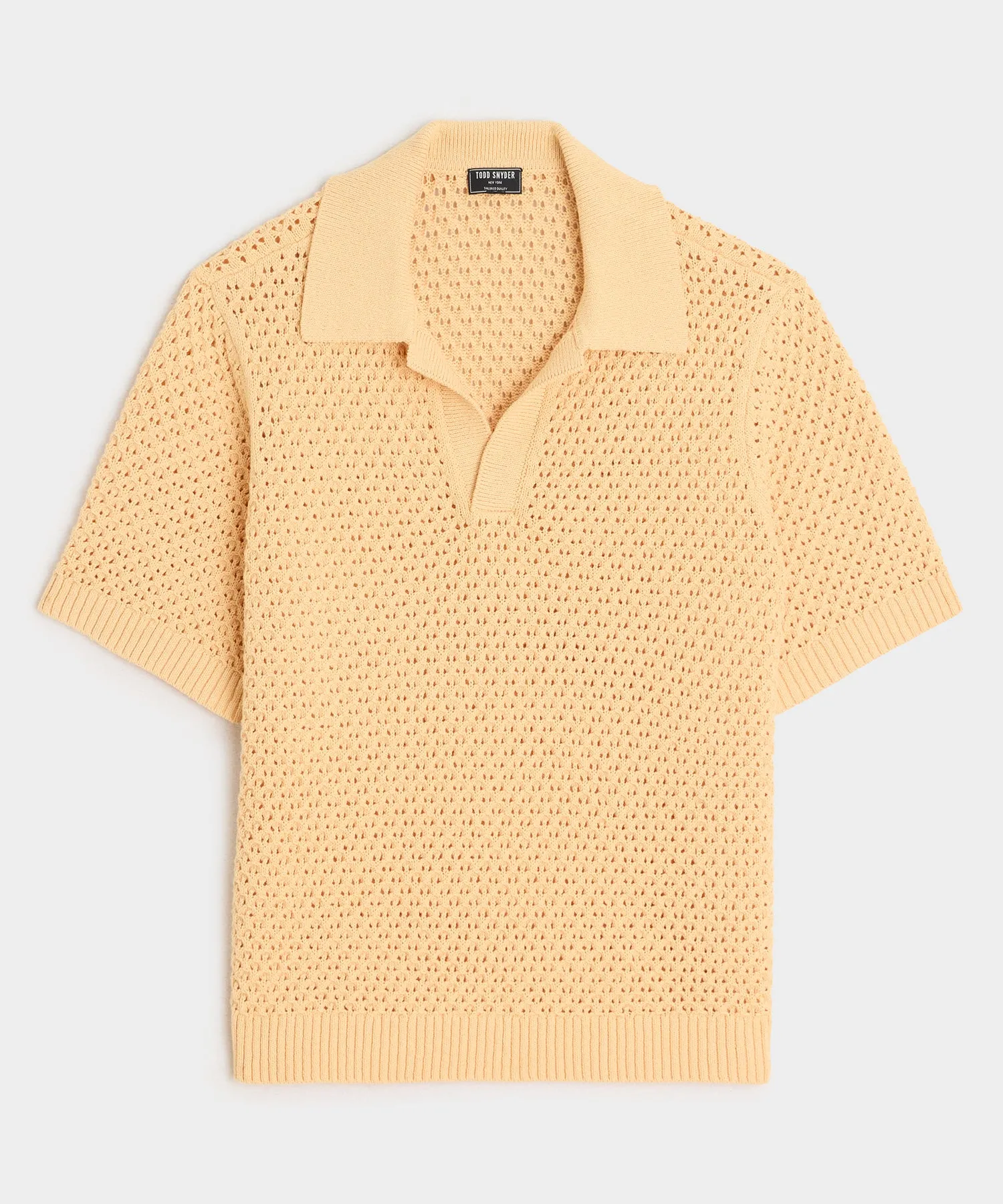 Relaxed Open-Knit Montauk Sweater Polo
