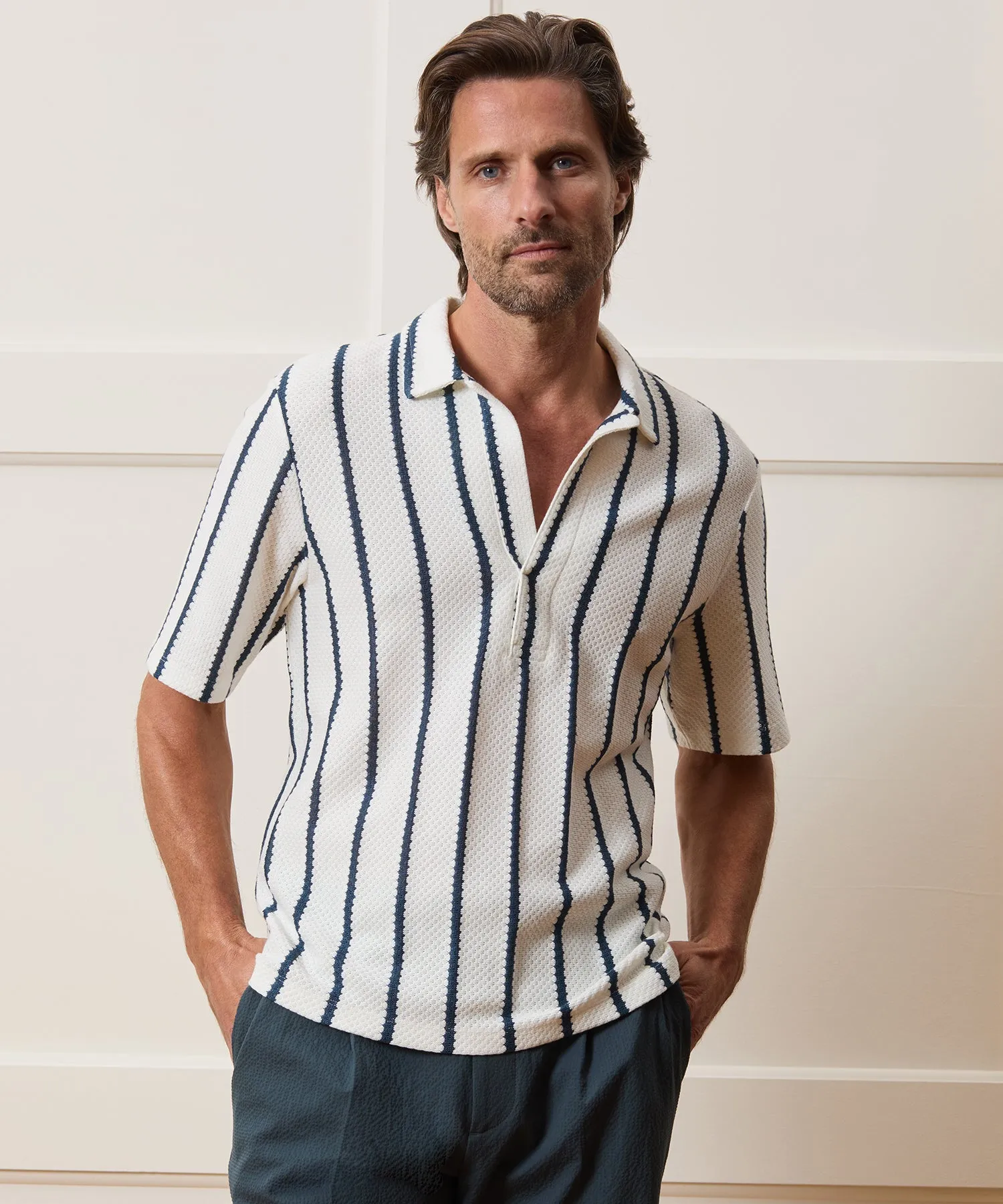 Relaxed Textured Montauk Polo