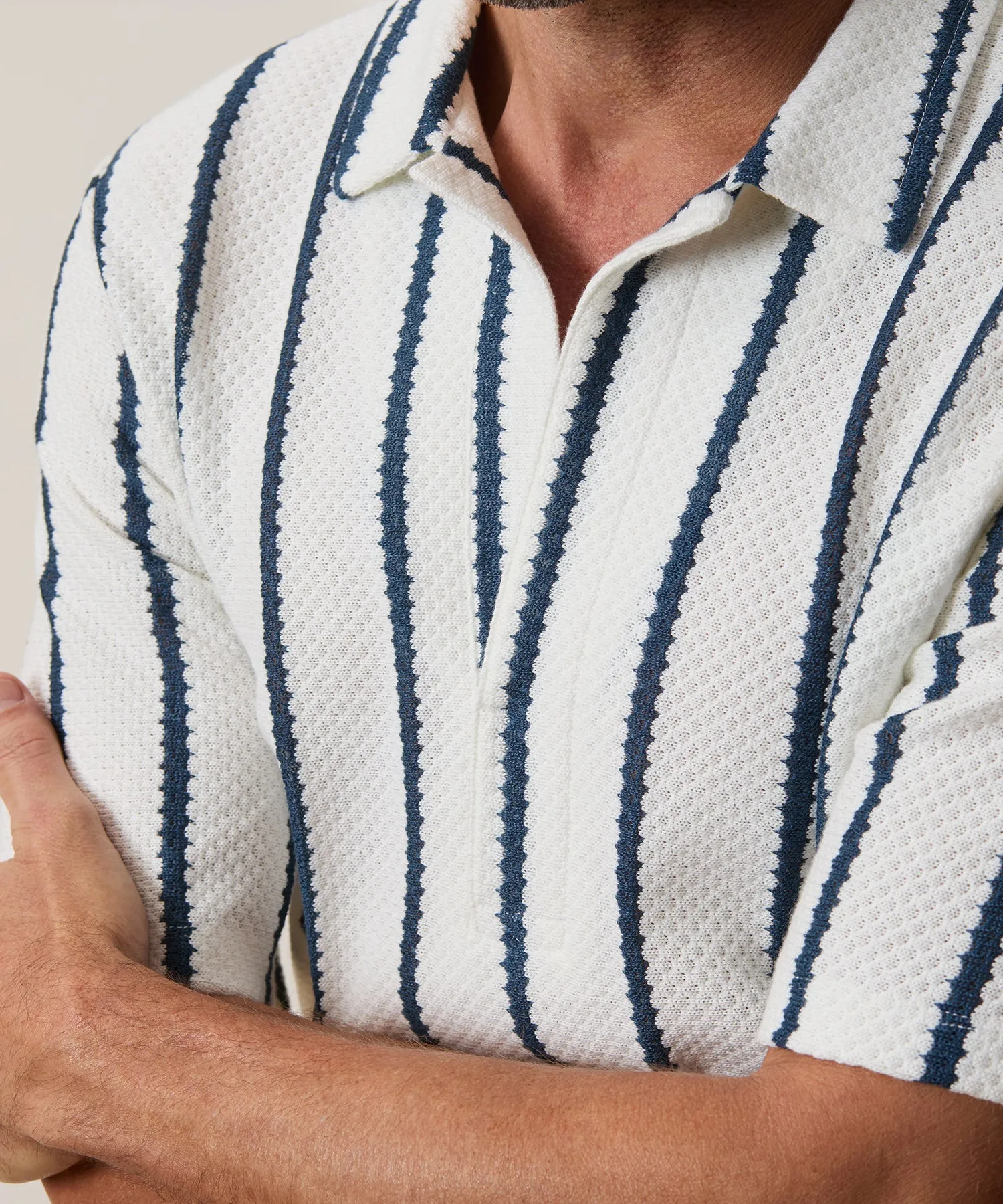 Relaxed Textured Montauk Polo