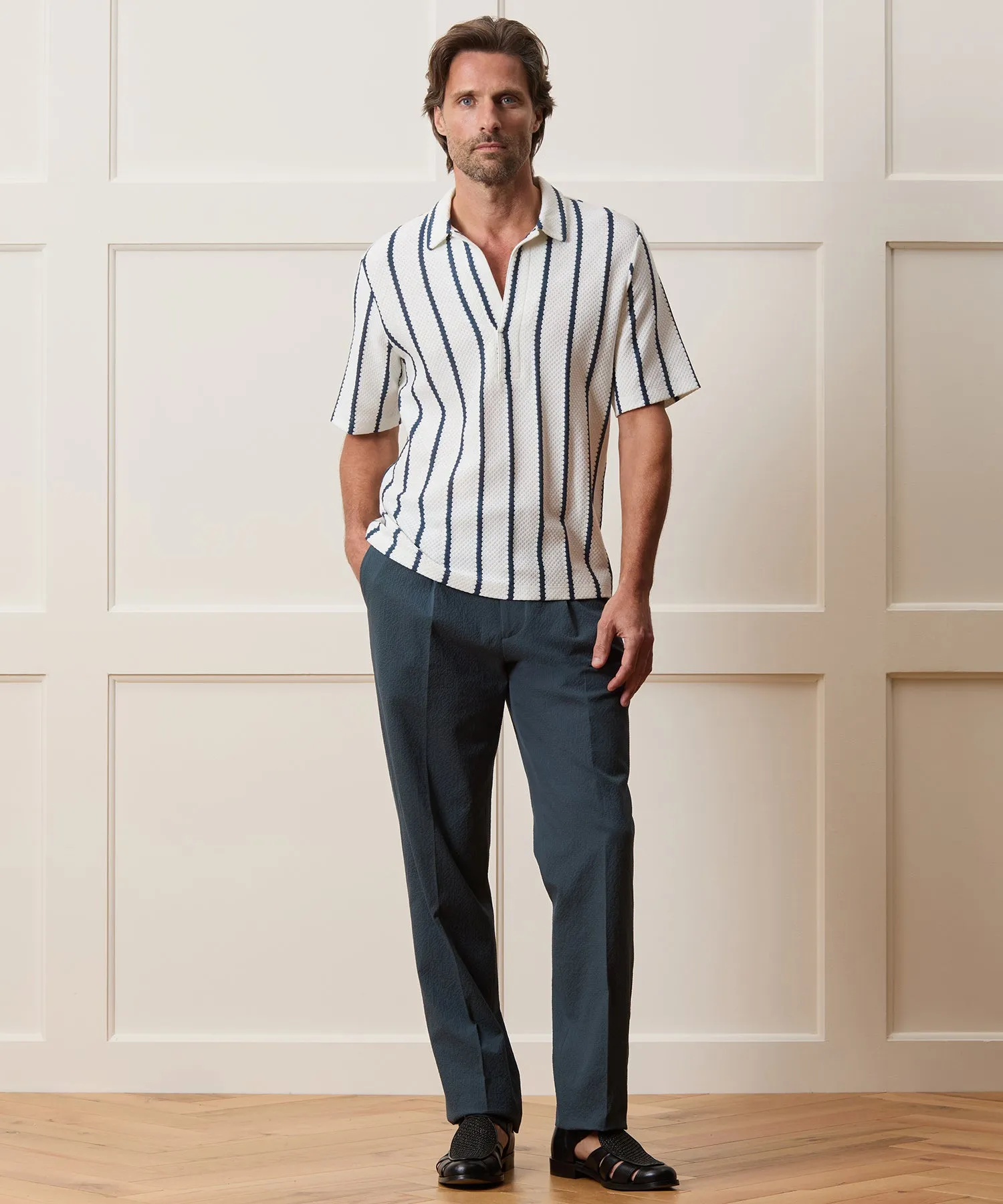 Relaxed Textured Montauk Polo