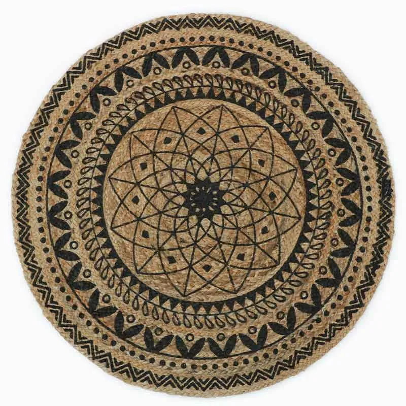 Round Home Decorator Hand Woven Area Rugs  | 36 Inch