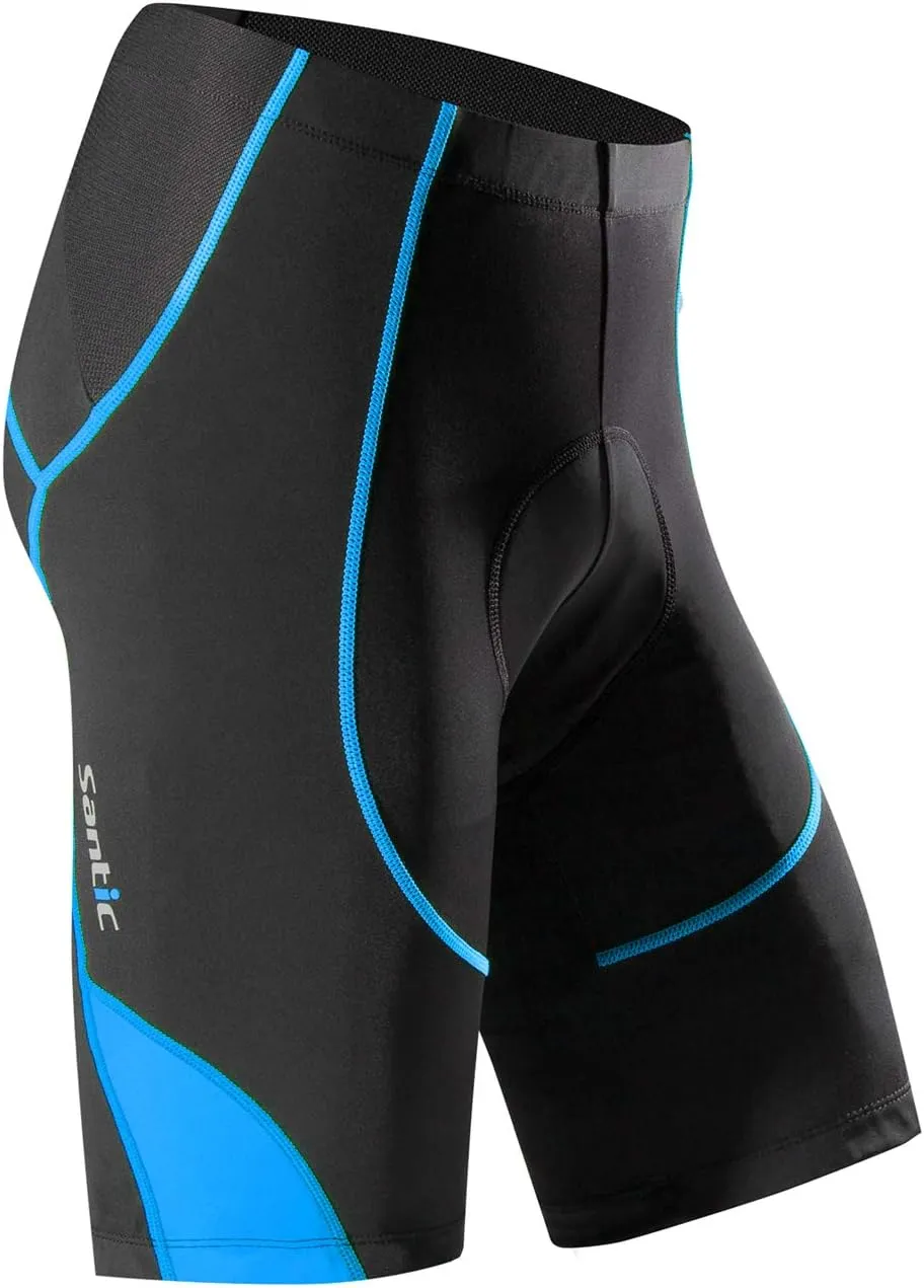 Santic Men's Cycling Shorts Padded Bicycle Riding Pants Bike Biking Clothes Cycle Wear Tights