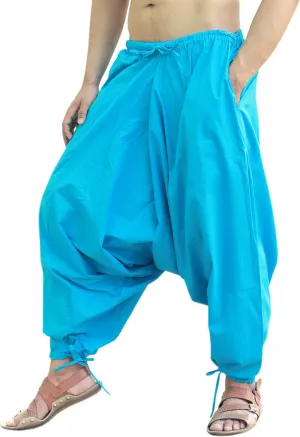 SARJANA HANDICRAFTS Men's Cotton Harem Yoga Baggy Genie Boho Pants