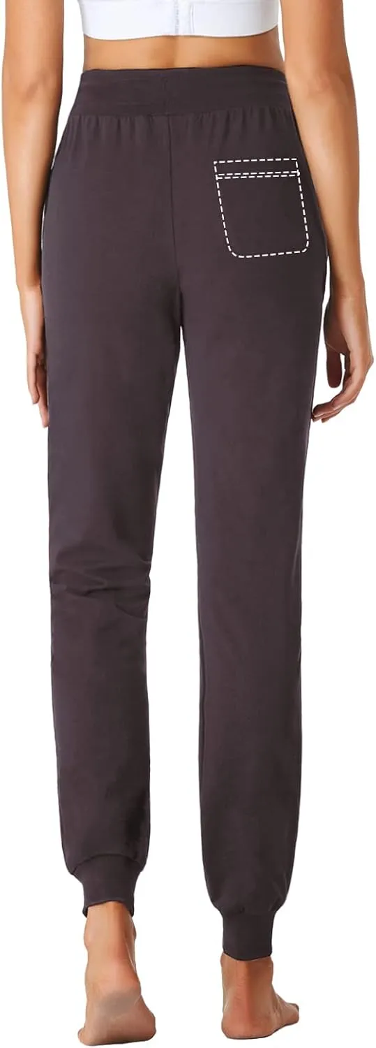 SEVEGO Tall Women's 30/32/34/36 Inseam Jogger Lightweight Cotton Sweatpants Zipper Pockets Running Long Sweat Pants