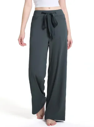 SEVEGO Tall Womens 30"/32"/34" Casual Loose Wide Leg Pants High Waisted Yoga Pants Comfy Palazzo Workout Lounge Trousers