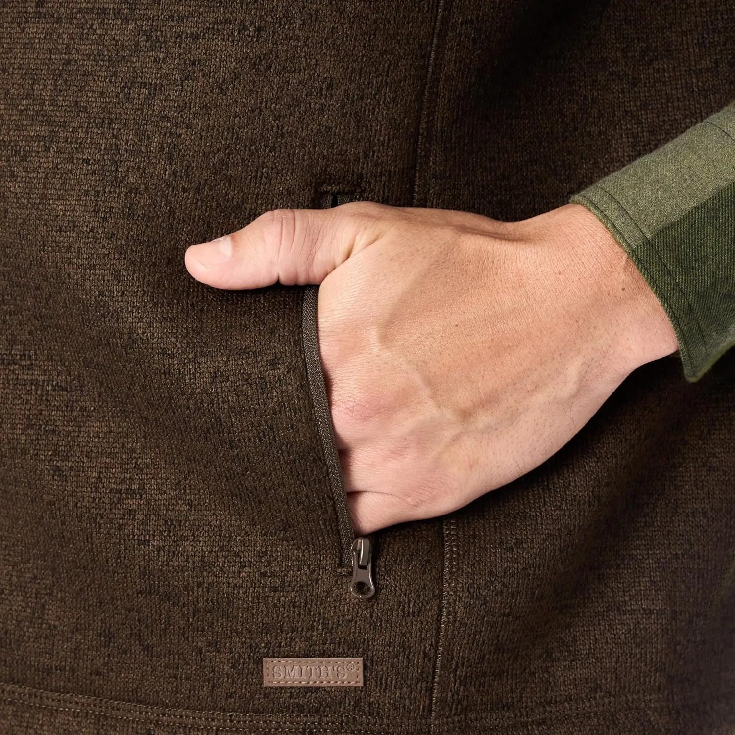 Smith's Workwear Men's Sherpa-Lined Sweater Fleece Vest