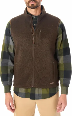 Smith's Workwear Men's Sherpa-Lined Sweater Fleece Vest