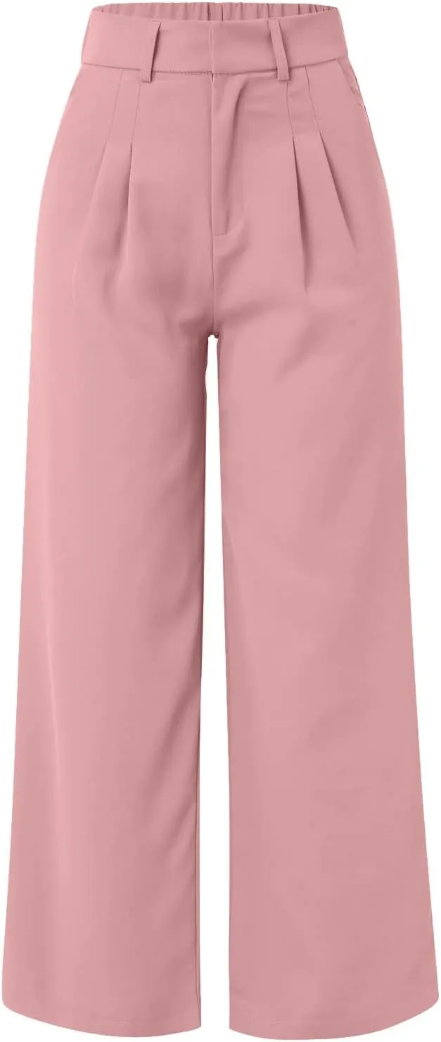 Solid Color Summer Capri for Women Casual Summer with Pockets Golf Pants Capri Lightweight Elastic Waist Capris Crop