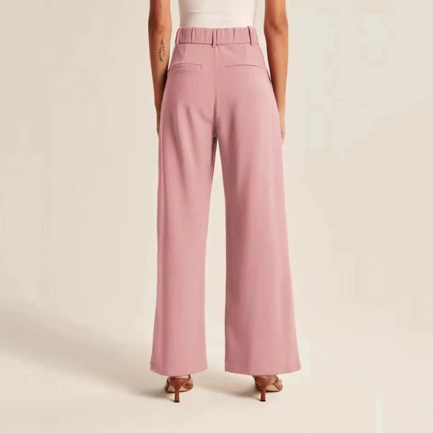 Solid Color Summer Capri for Women Casual Summer with Pockets Golf Pants Capri Lightweight Elastic Waist Capris Crop