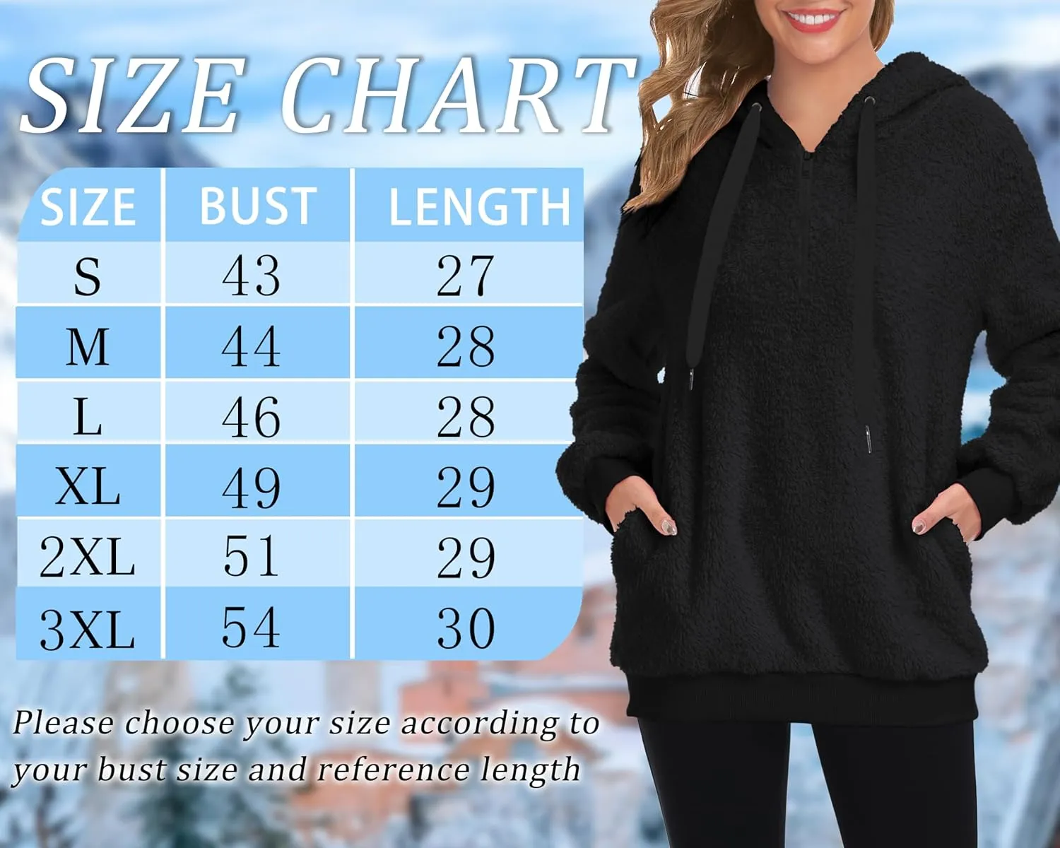 TBONTB Hoodies for Women Fuzzy Oversized Sweatshirt Zip Up Fleece Pullover Fluffy Sherpa with Pockets