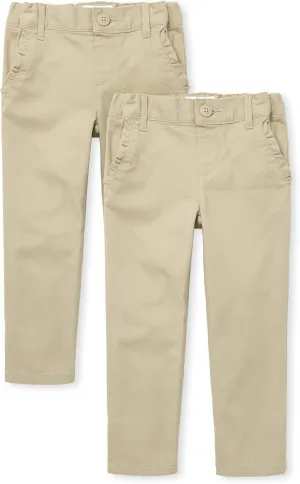 The Children's Place Baby Girls' and Toddler Skinny Chino Pants