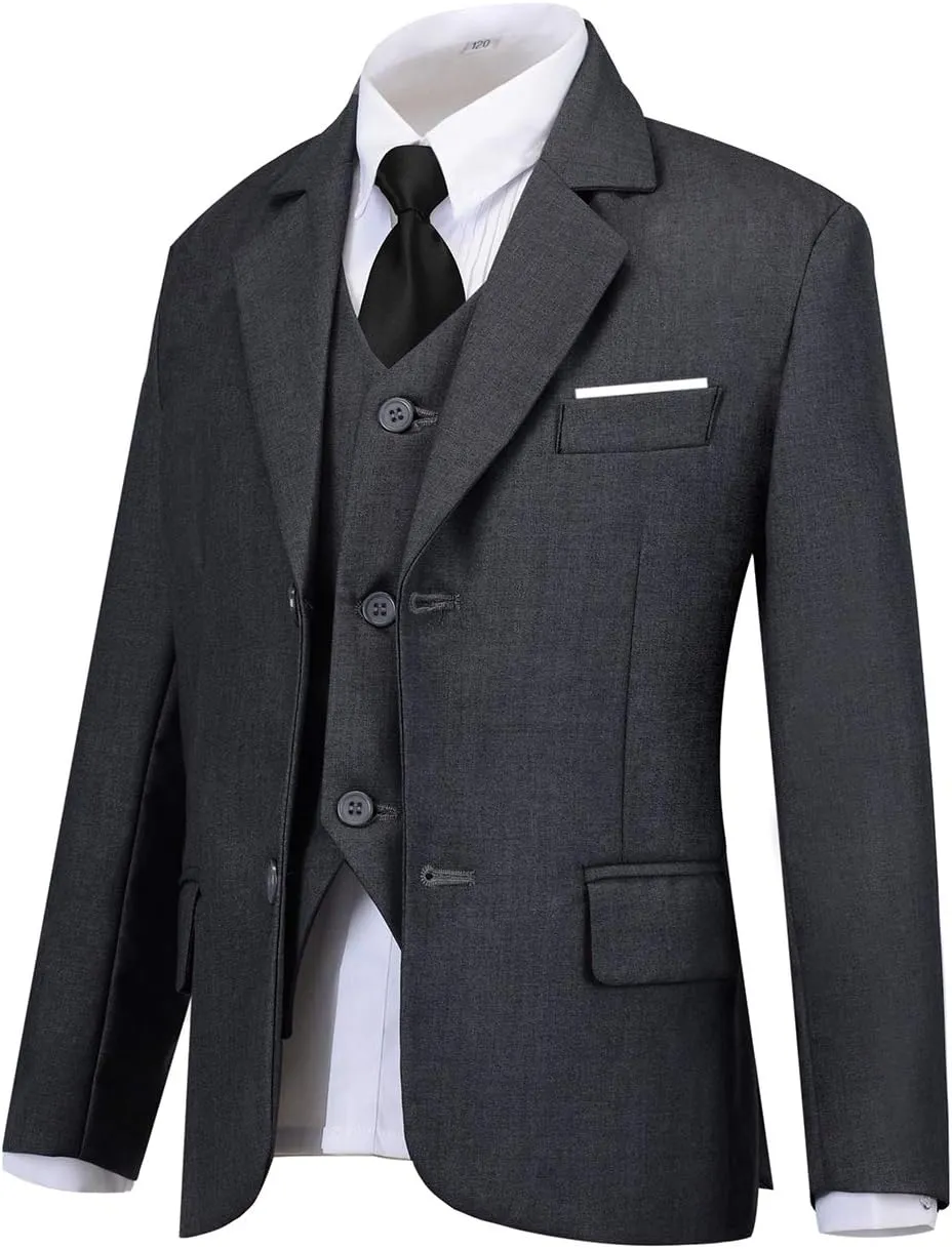Toddler Boys Suit Kids Formal Dresswear Prom Tuxedo Children's Slim Fit Suits