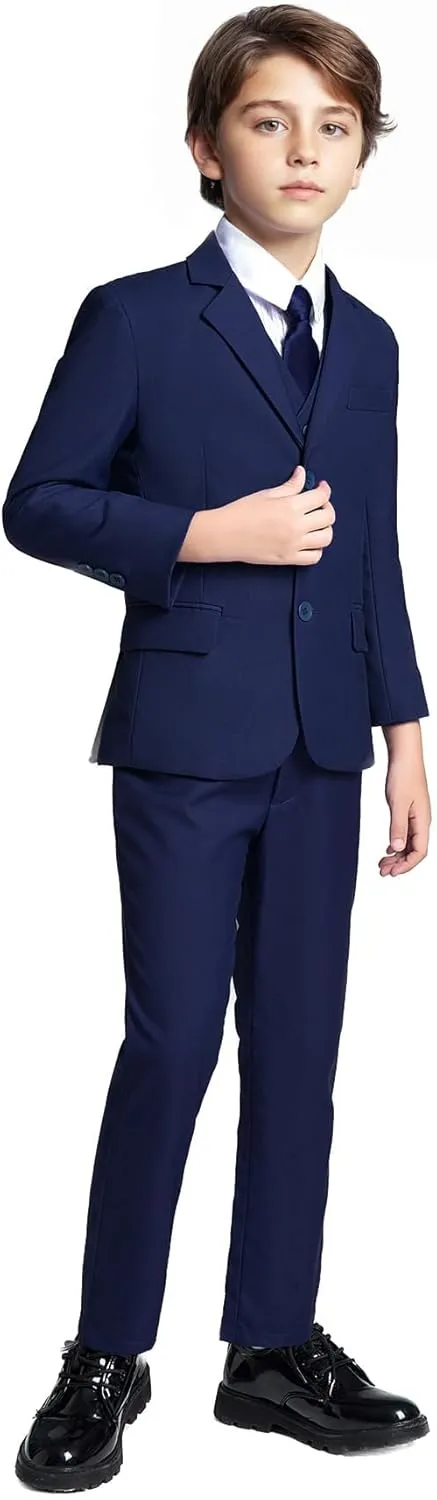 Toddler Boys Suit Kids Formal Dresswear Prom Tuxedo Children's Slim Fit Suits