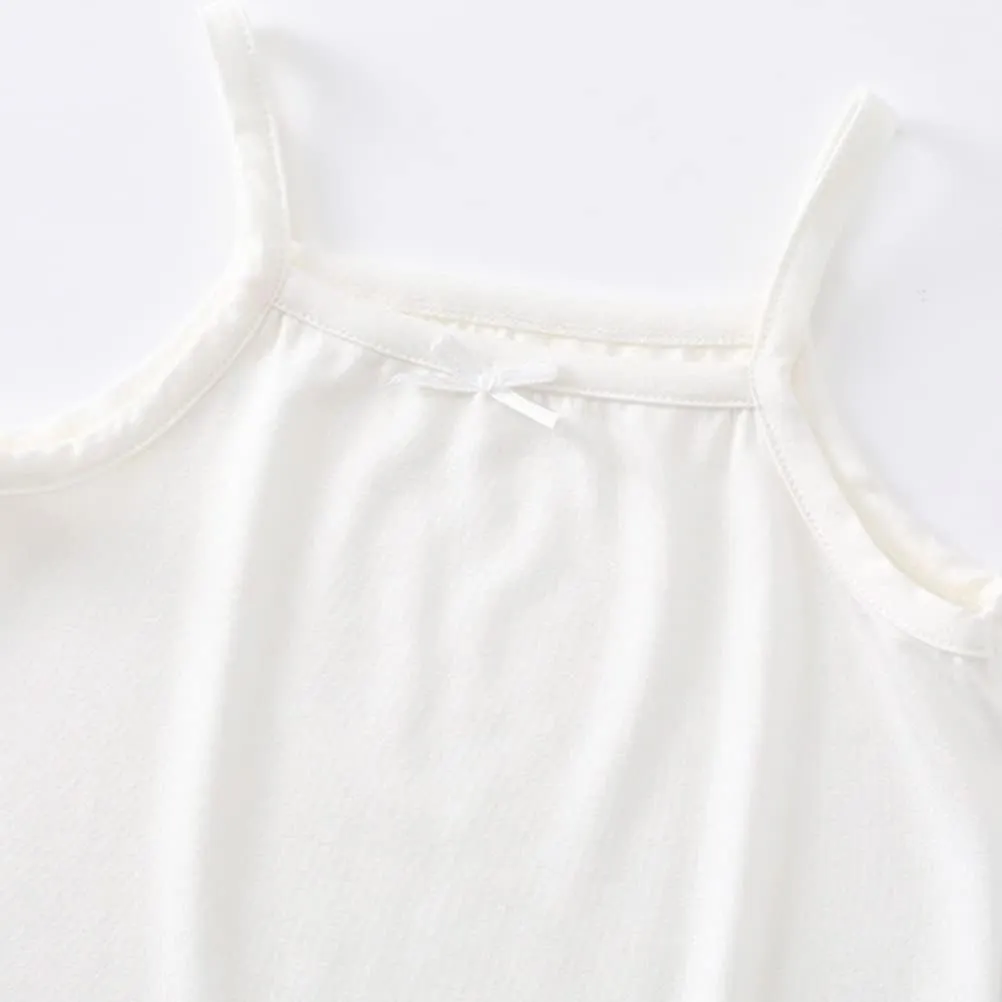 Toddler Girl's Cotton Camisole Undershirts 3-4 Pack Cute Printed Tank Top Camis for Kids 2T-8T