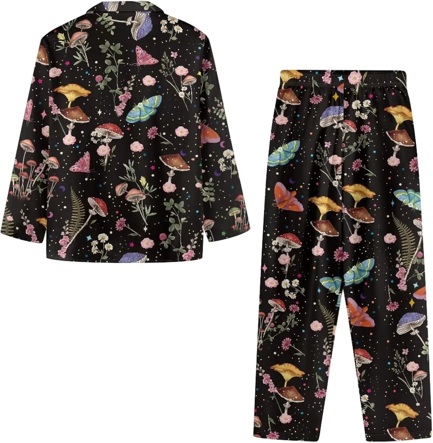 TODIYADDU Plus Size Night Shirts for Women Sleepwear Loungewear Sets for Women 2 Piece Pajama Sets Wide Leg Lounge Pants