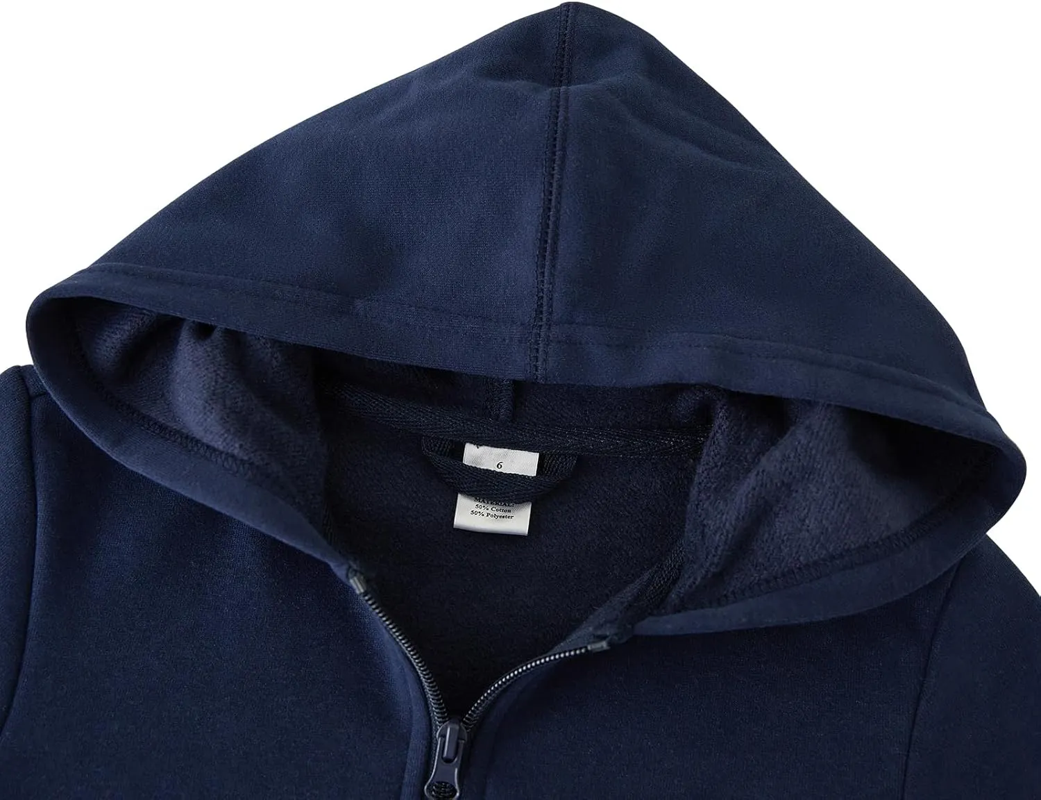 UMELOK Kids Full Zip-Up Hoodie Solid Sweatshirt for Boys and Girls