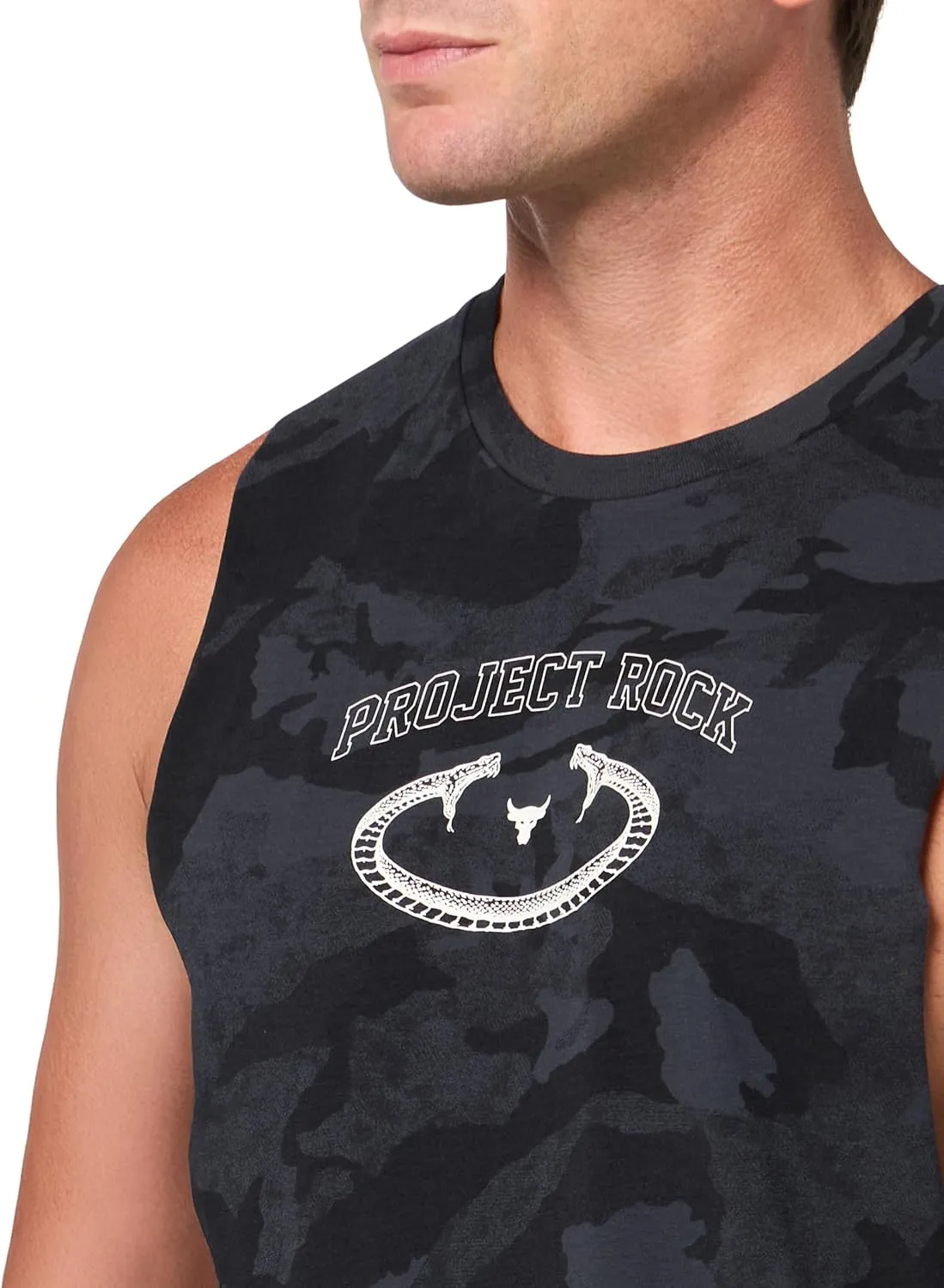 Under Armour Men's Project Rock Camo Tank