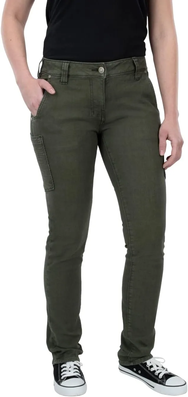 Vertx Kesher Womens Stretch OPS Tactical Pants with Pockets, Straight-Fit, for Work, Outdoor, Hiking, Denim