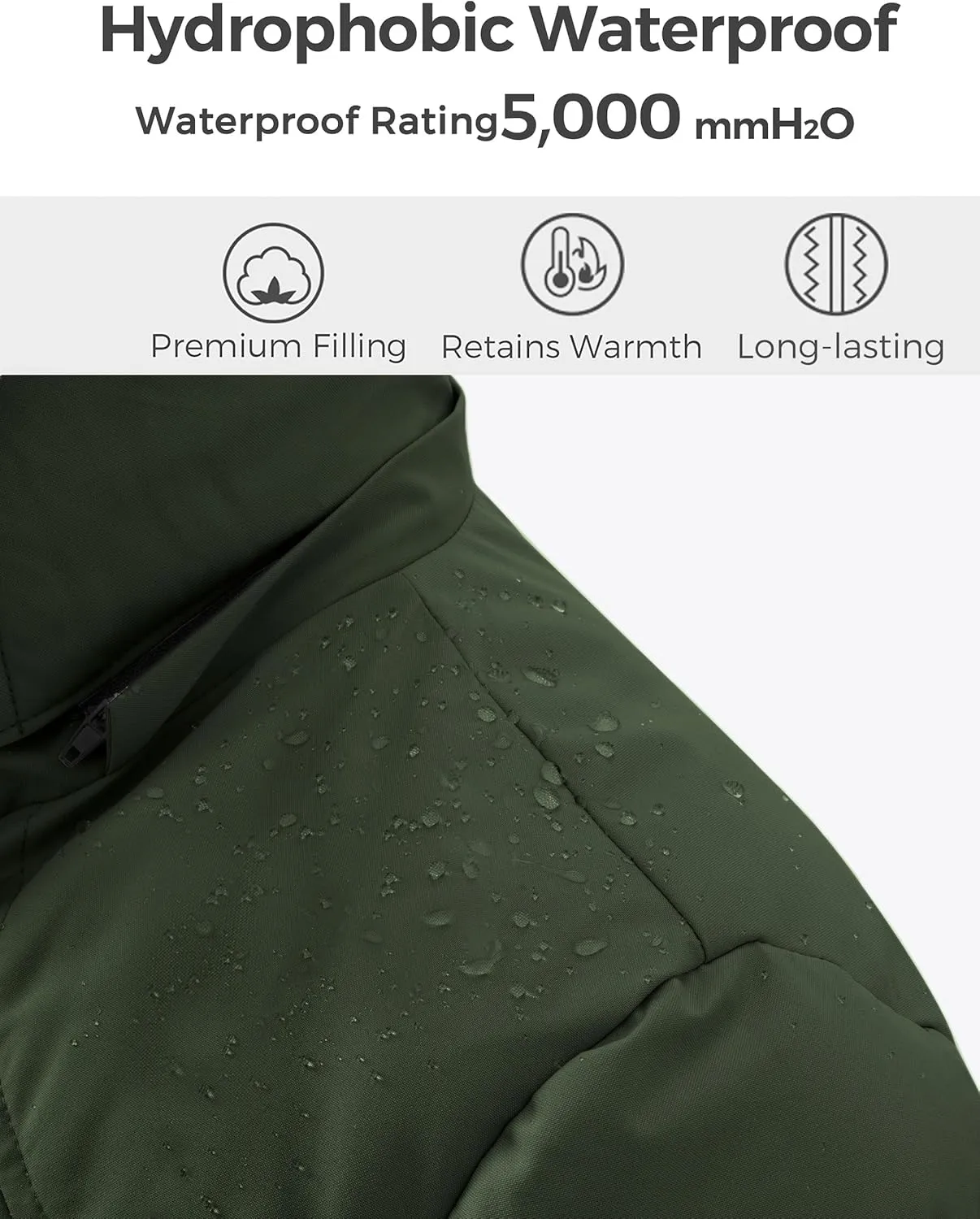 wantdo Women's Long Quilted Winter Coat Thicken Puffer Jacket with Faux Fur Hood