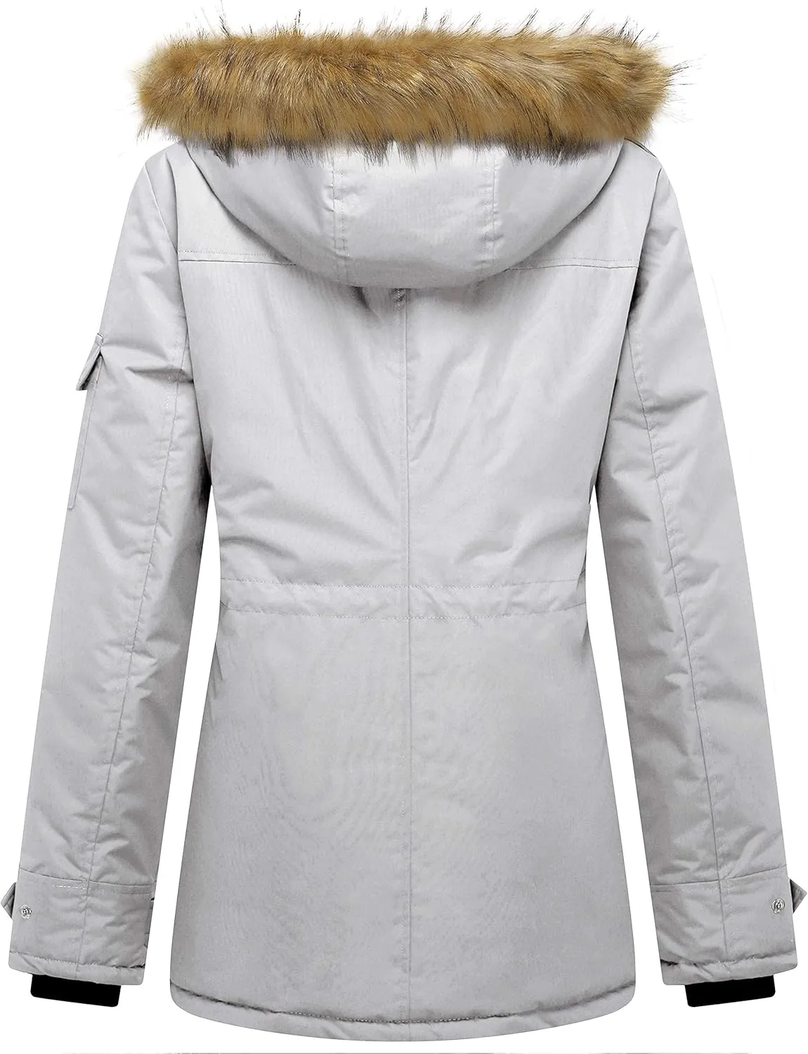 wantdo Women's Quilted Winter Coat Warm Puffer Jacket Thicken Parka with Removable Hood