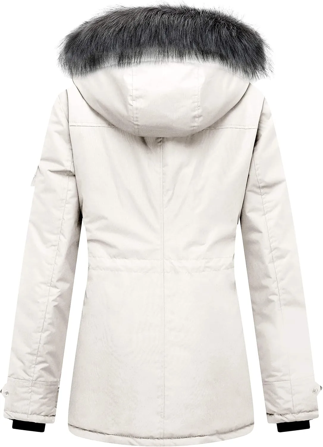 wantdo Women's Quilted Winter Coat Warm Puffer Jacket Thicken Parka with Removable Hood