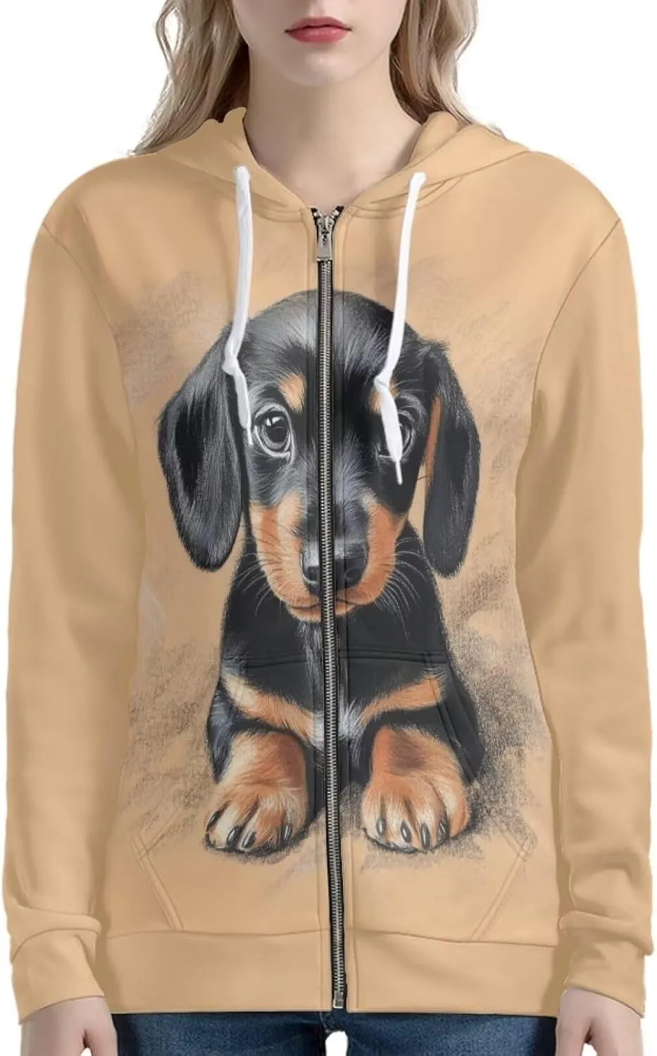 WELLFLYHOM Zip Up Hoodie for Women Y2K Sweatshirt Oversize Jacket Hoodies