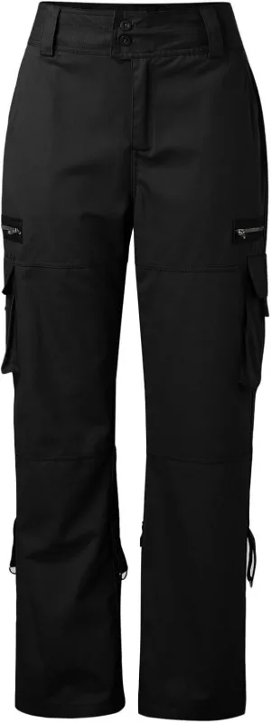 Wide Leg Pants for Women Winter Compression Travel Pants with Pockets Elastic Waist Flare Leggings