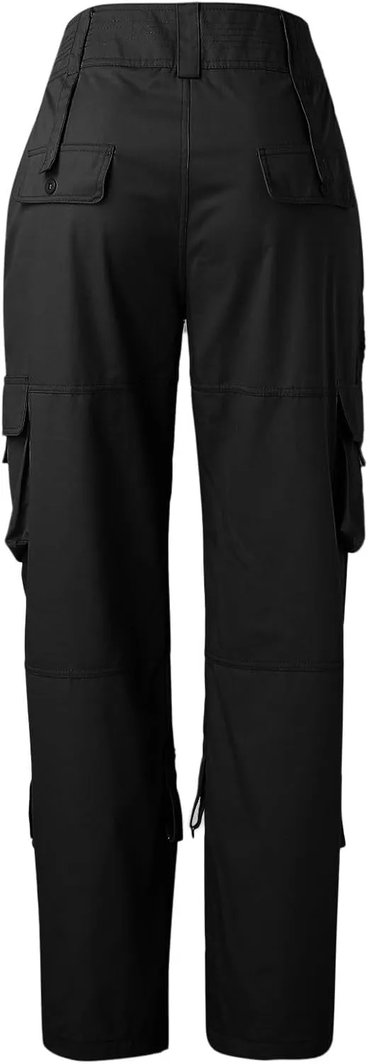 Wide Leg Pants for Women Winter Compression Travel Pants with Pockets Elastic Waist Flare Leggings