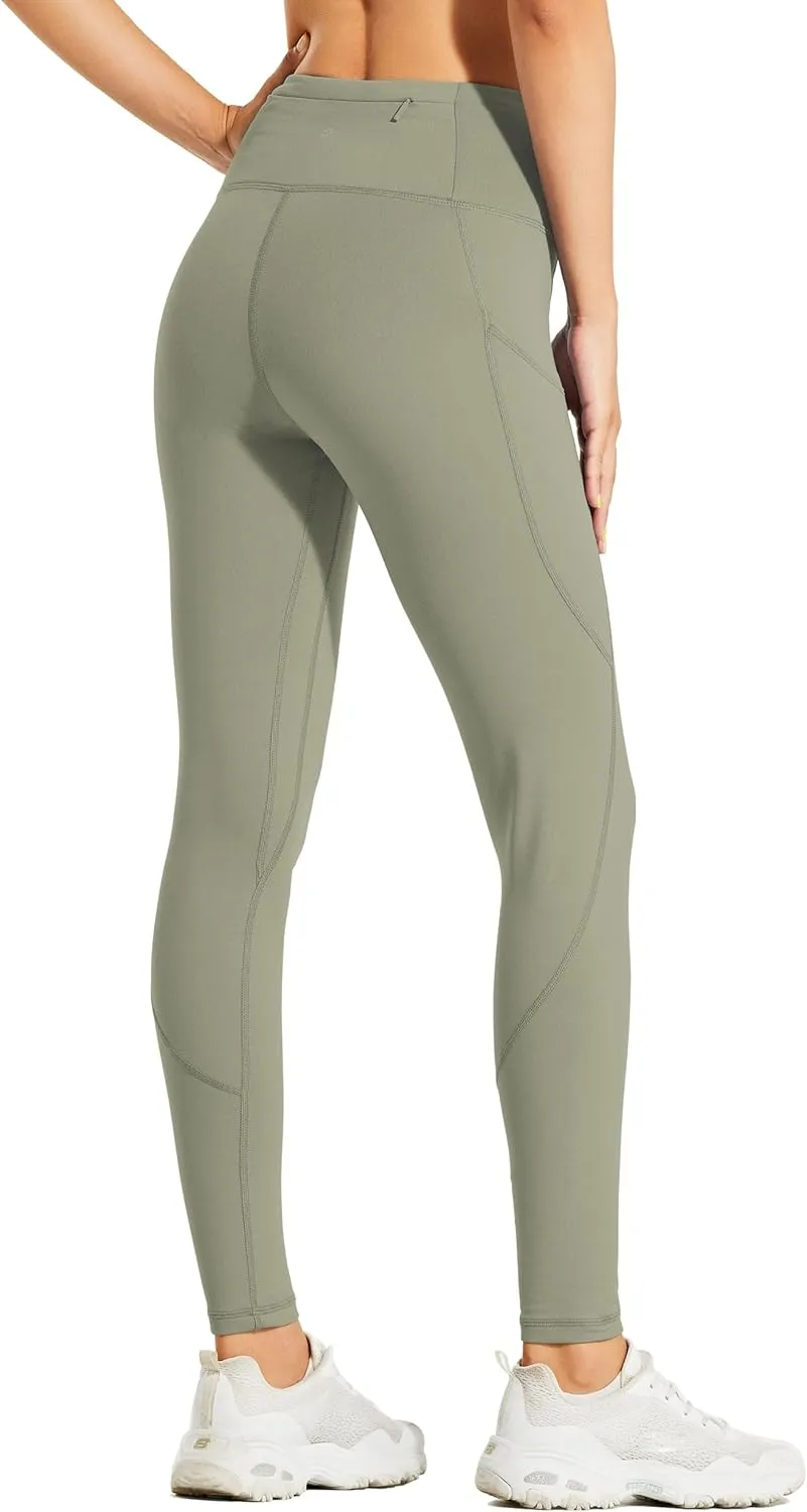 Willit Women's Fleece Lined Leggings Water Resistant Winter Pants Thermal High Waisted Yoga Hiking Running Tights Pockets