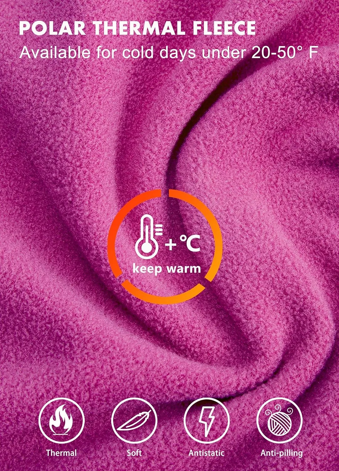 Willit Women's Long Fleece Jacket Full-Zip Thermal Fleece Hooded Jacket Lightweight Winter Coat