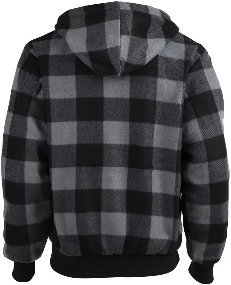 Winter Heavy Warm Sherpa Lined Fleece Plaid Flannel Jacket Men Plus Size S-5XL Big&Tall Mens Coat