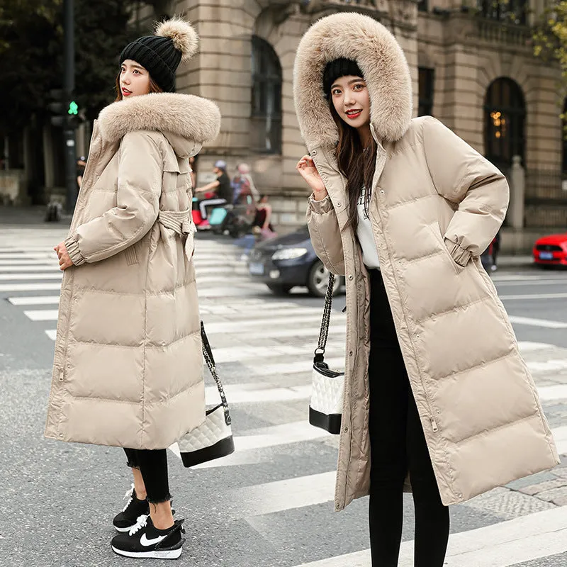 Winter Warm Long Down Coats Women Jacket