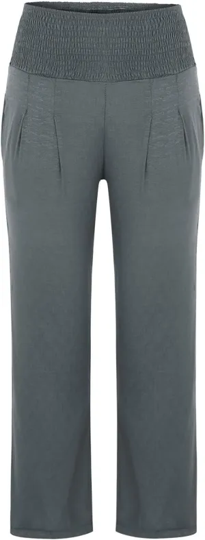 Women Linen Palazzo Pants Casual Summer Wide Leg High Waist Lounge Slacks Beach Flowy Vacation Trousers with Pockets