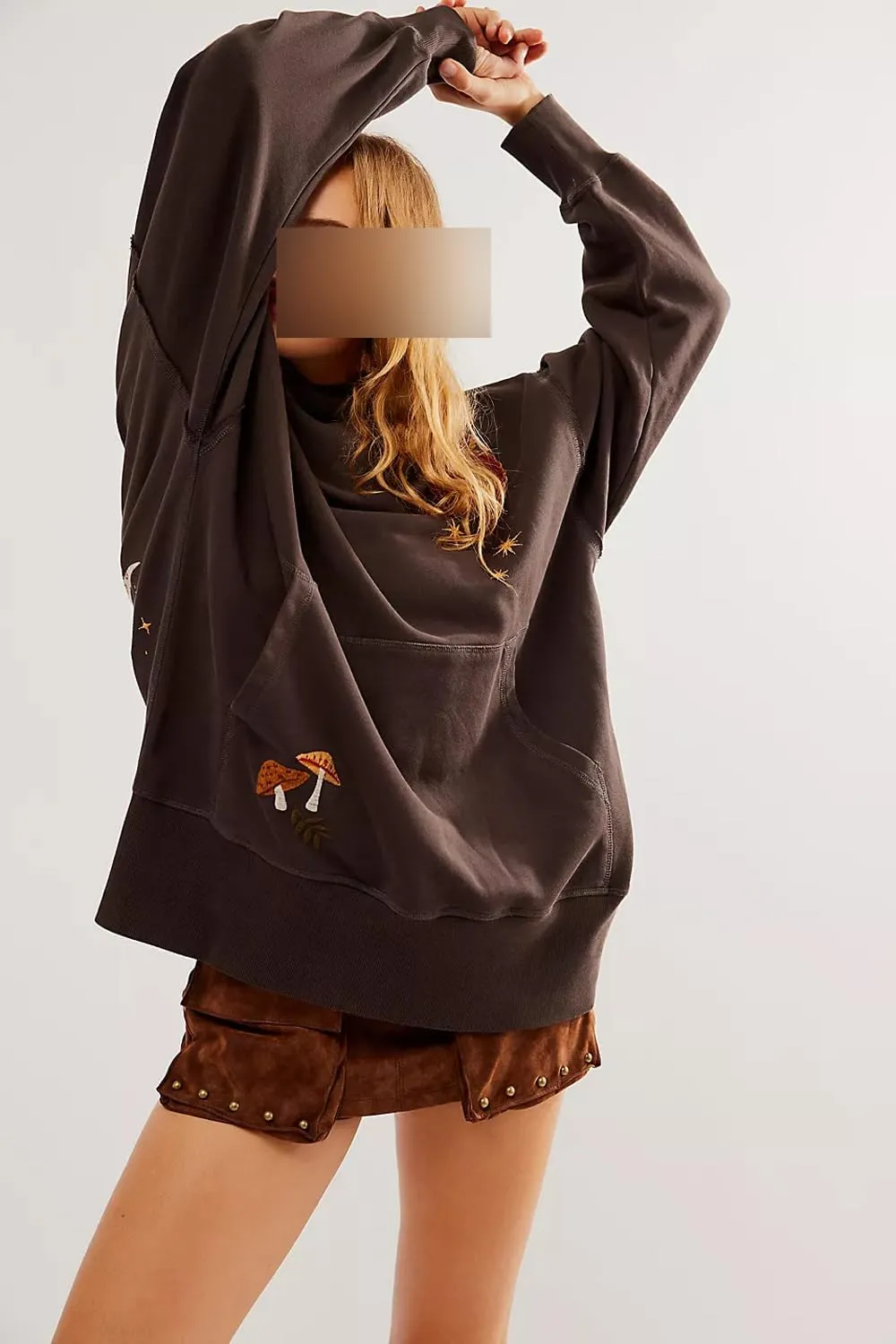 Women Y2K Vintage Graphic Hoodies Sweatshirt 00s Aesthetic Loose Oversized Casual Long Sleeve Pullover Top Jacket