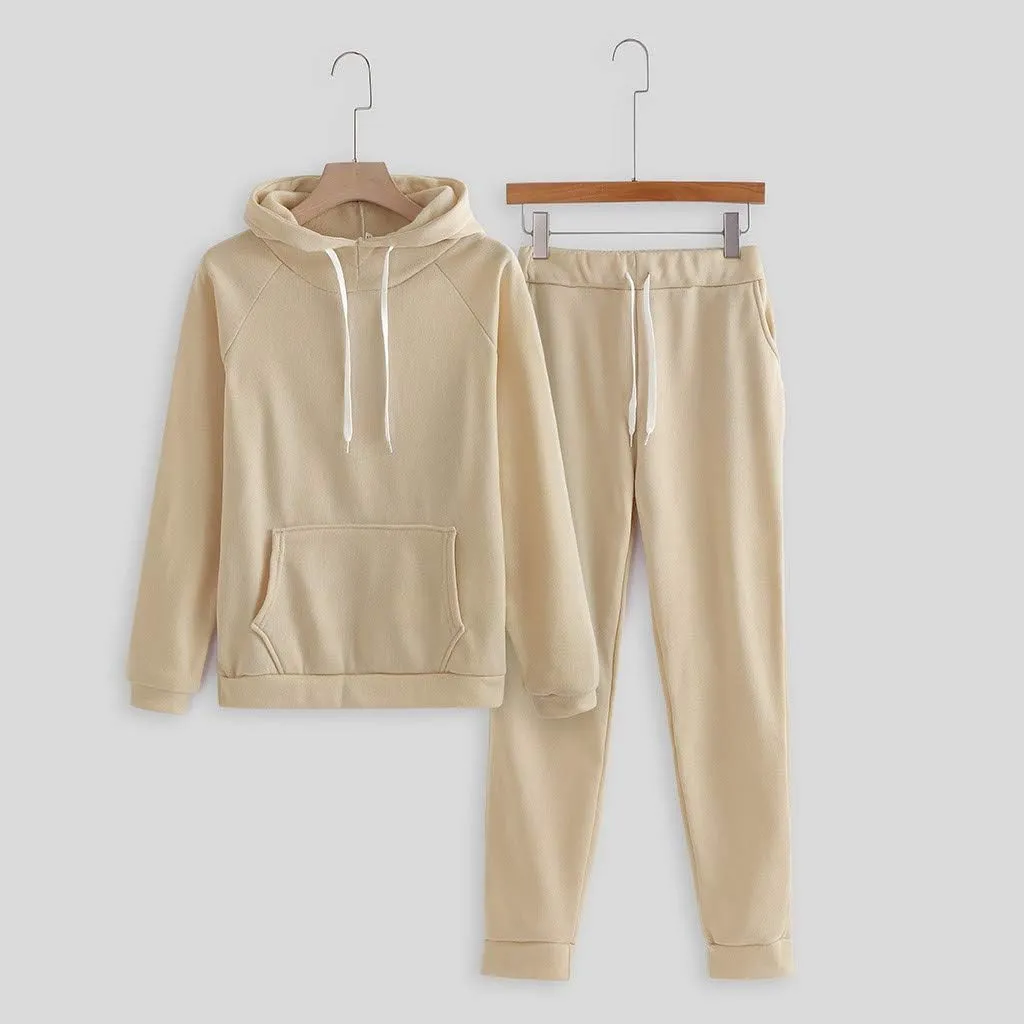 Women's 2 Piece Outfits Lounge Set Long Sleeve V Neck Athletic Sweat Pullover Sweatshirt Joggers